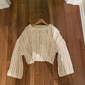 Women’s white modern sweater